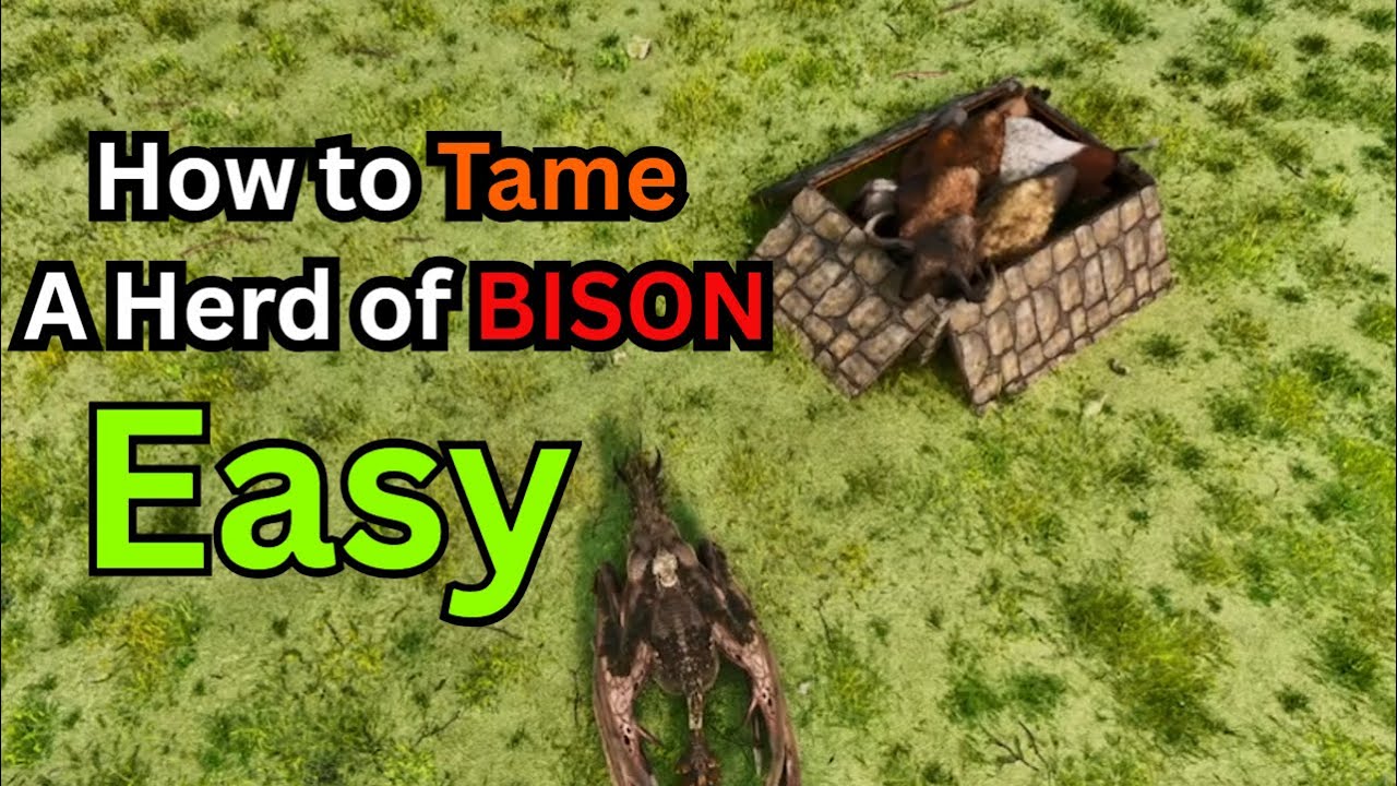 🔥 EASY Bison Herd Trap in ARK Survival Ascended – Brotha Si’s No-Fail Guide!
