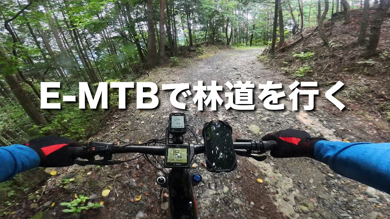 中野方ー蛭川方面林道　坂折棚田　E-MTB