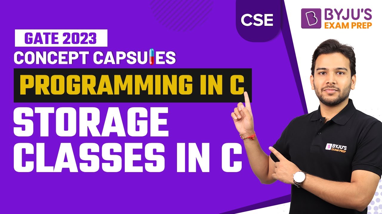 Storage Classes in C | Programming in C | GATE Computer Science Engineering (CSE) 2023 Exam