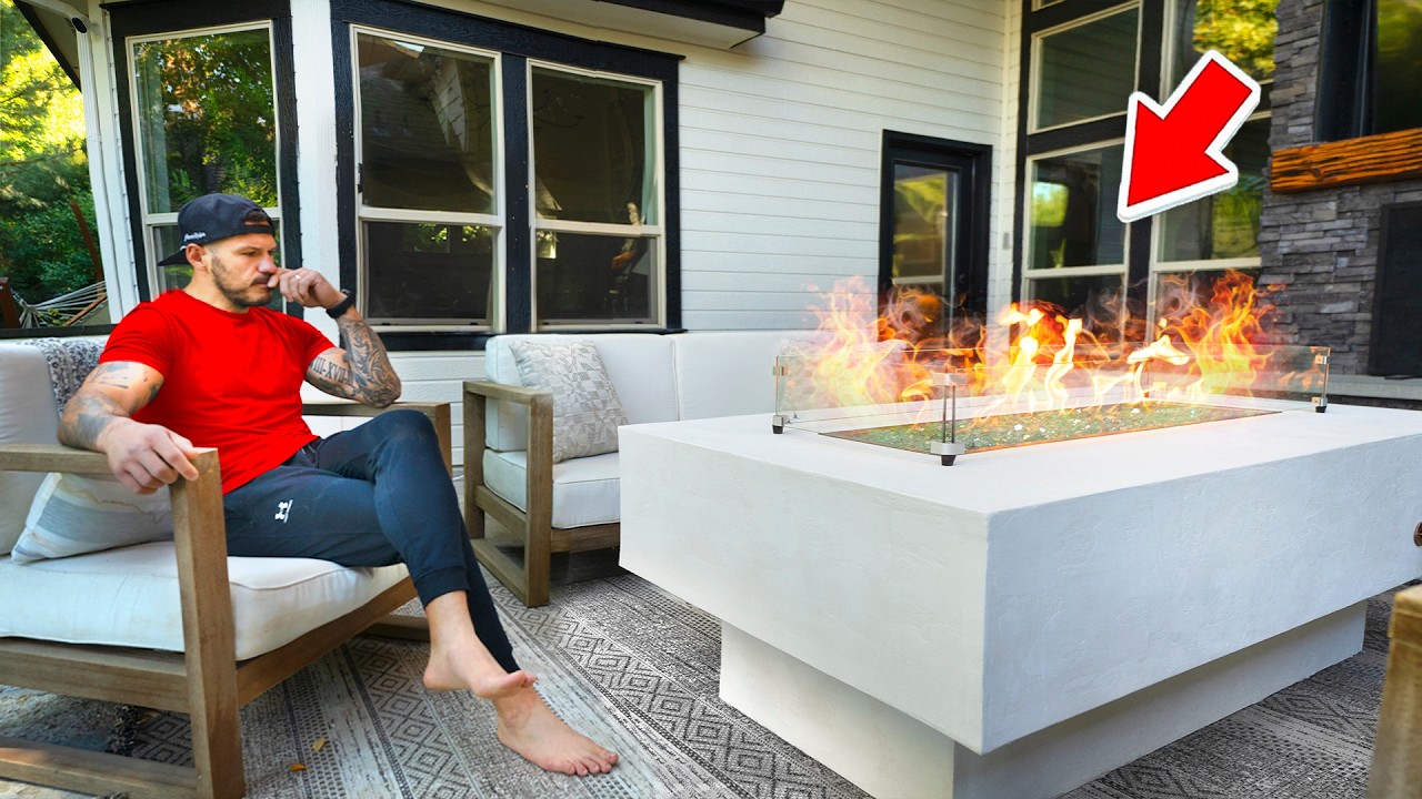 Building an Outdoor Fire Table Using Plaster