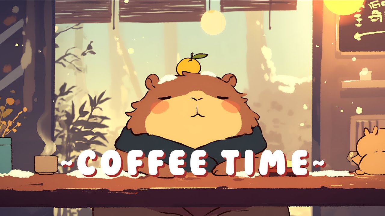 [60 Minutes] Capybara Lofi Zone - Relaxing Beats to Study/Sleep/Chill ~ Cozy Atmosphere ~ 🦫 🎮 ☕