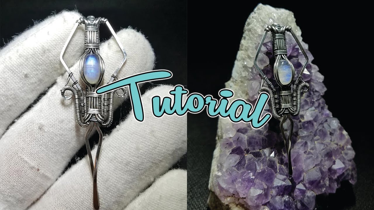 A basic guide to wire jewelry - Channel Setting a Stone into a Pendant.