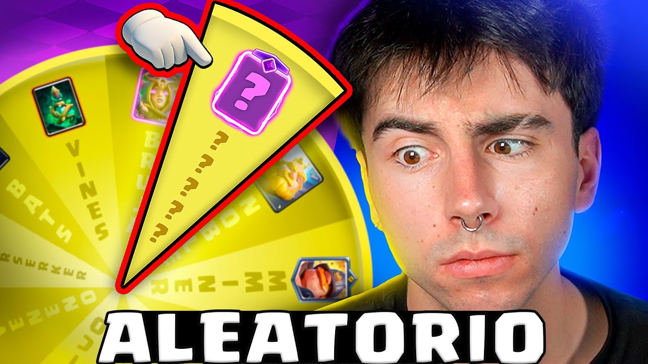 LA RULETA ELIGE MI MAZO EN CLASH ROYALE🤯