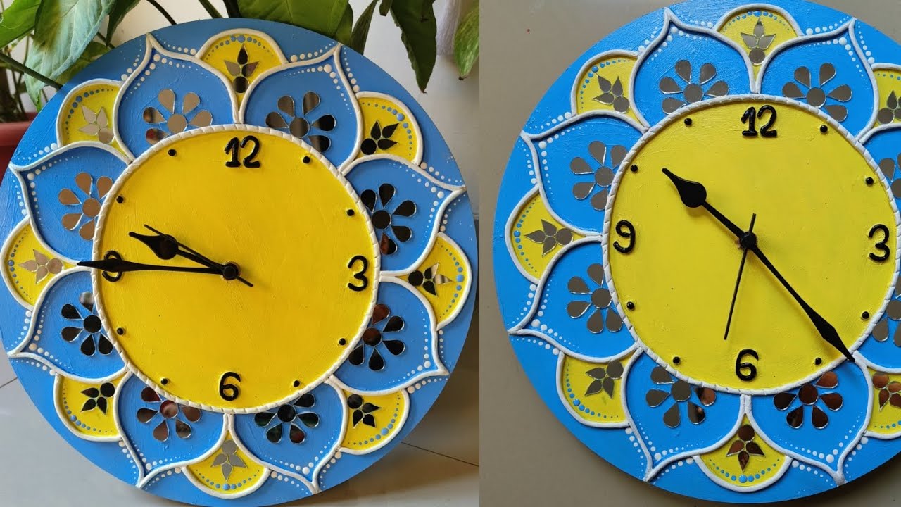Lippan art wall clock || Handmade wall clock || Lippan art wall hanging 
