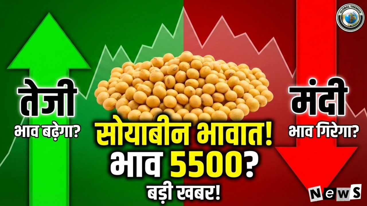 Soybean Rate Today: सोयाबीन के भाव में बड़ी तेजी के संकेत, ₹6000 पार करेगा?