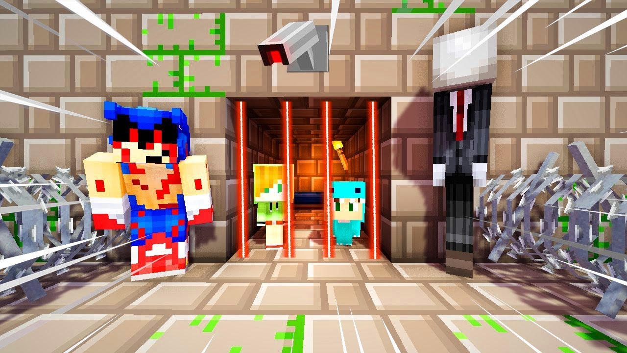 RETO FUGA PRISI&Oacute;N DE CREEPYPASTAS 😱 MINECRAFT ROLEPLAY BEBE MILO Y VITA ESCAPA DE LA CARCEL
