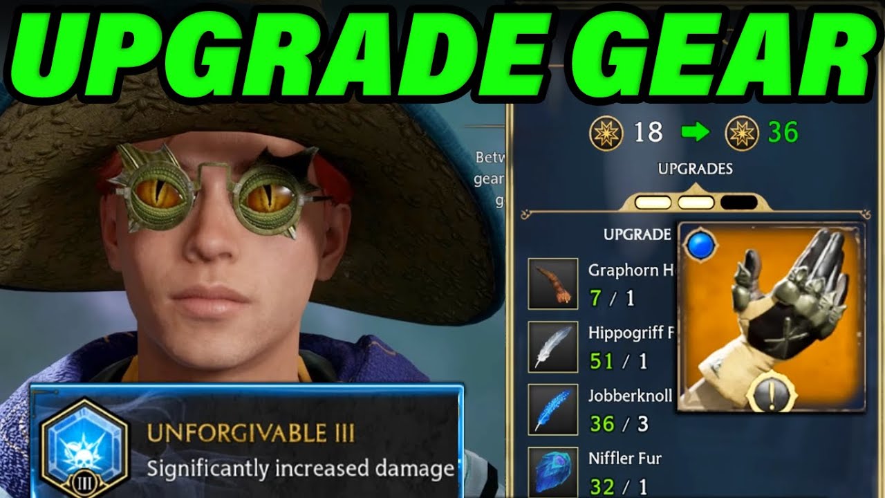 HOW TO UPGRADE GEAR IN HOGWARTS LEGACY! Hogwarts Legacy Traits Guide!