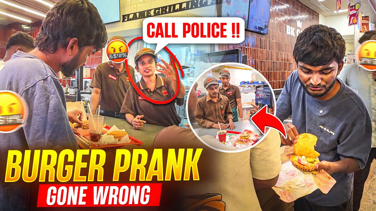 Burger Prank🤬 Gone Wrong Calling Police?😨| Gyan Msu | #msu