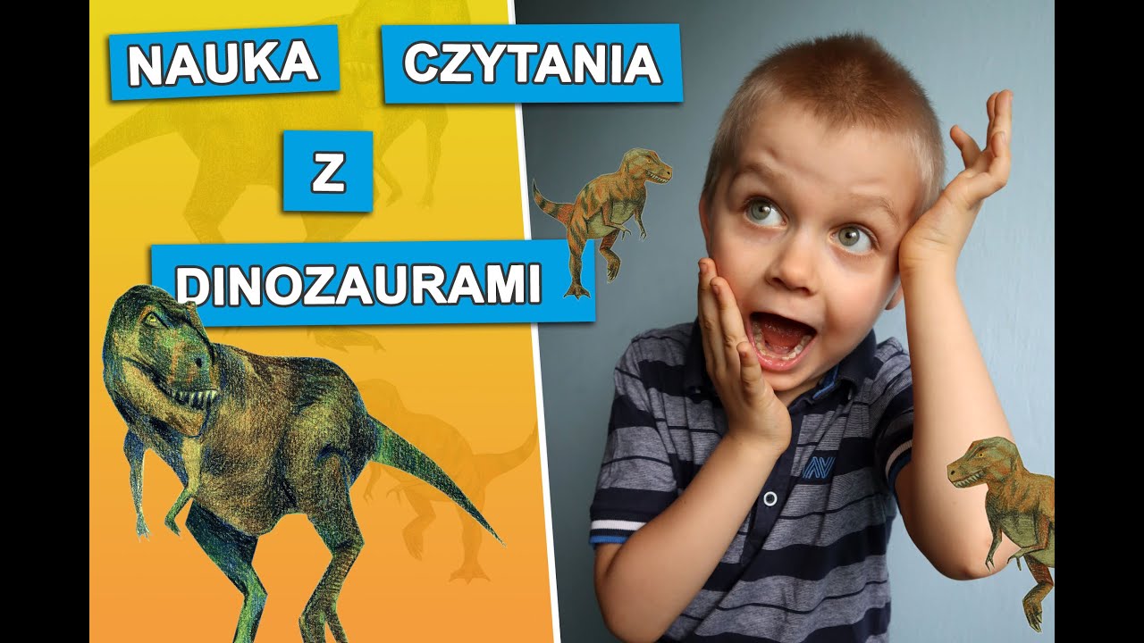 Nauka czytania - gra w dinozaury