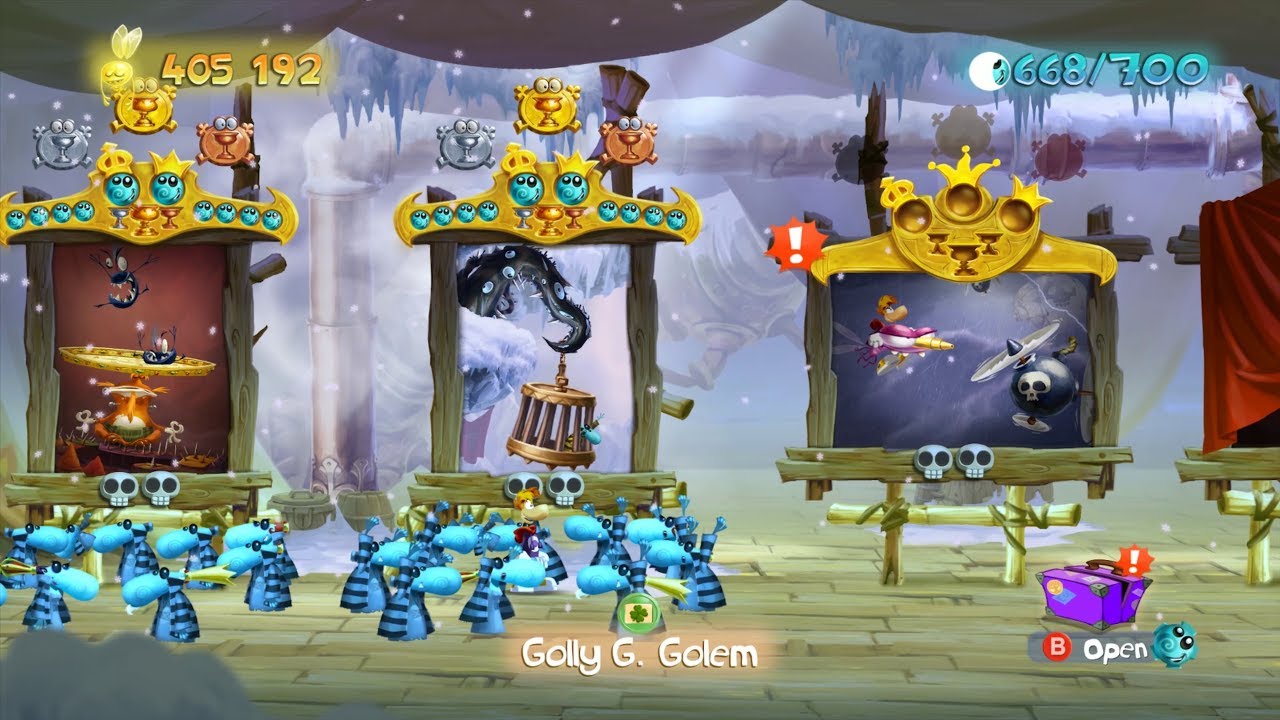 Walkthrough: Rayman Legends 100% - Golly G. Golem