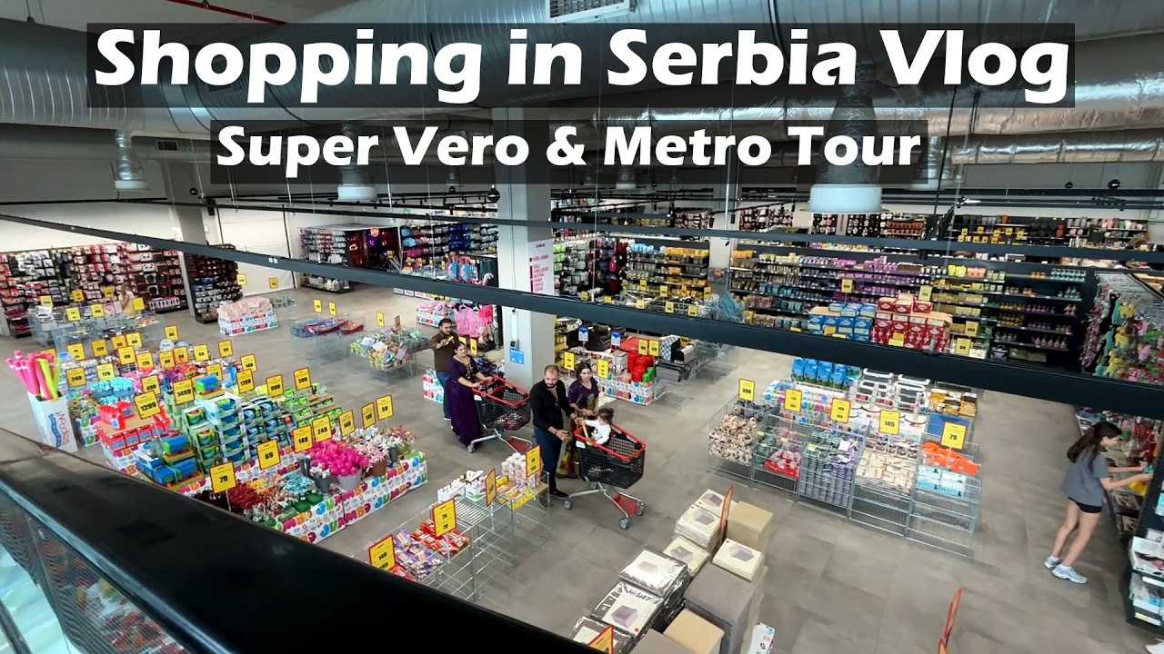 Шопинг в Нови-Саде, Сербия. Видеоблог | Экскурсия по Super Vero и метро | Жизнь в Сербии | Видеоб...