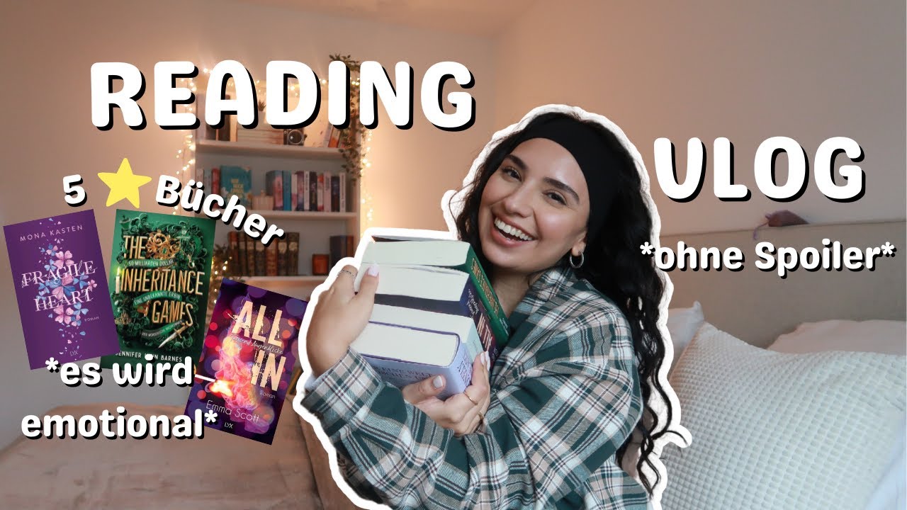 READING VLOG ⭐️ 5 STERNE BÜCHER! Ich lese ENDLICH The Inheritance Games & HEULE sooo bei ALL IN 😭🤧