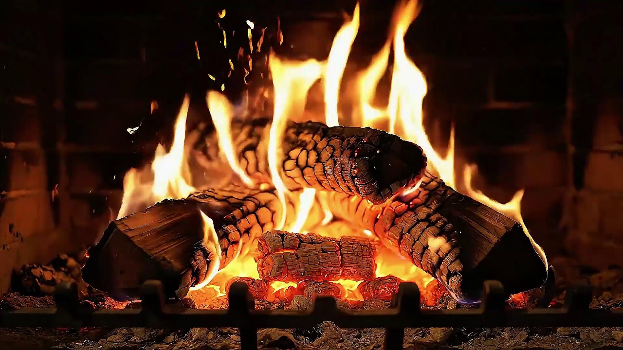 LIVE Crackling Fireplace Live Fire Sounds for Sleep, Stress Relief & Relaxing