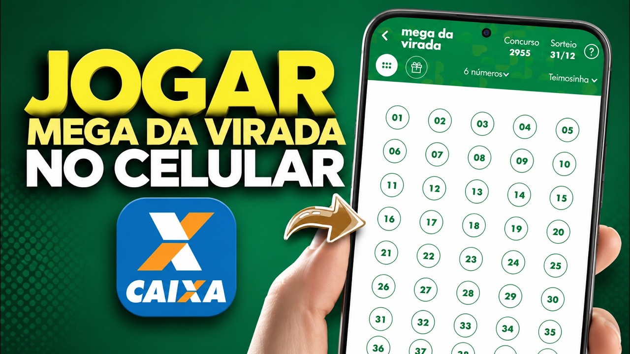 Como Jogar na Mega da Virada Online Pelo Celular | Mega-Sena na Internet Passo a Passo