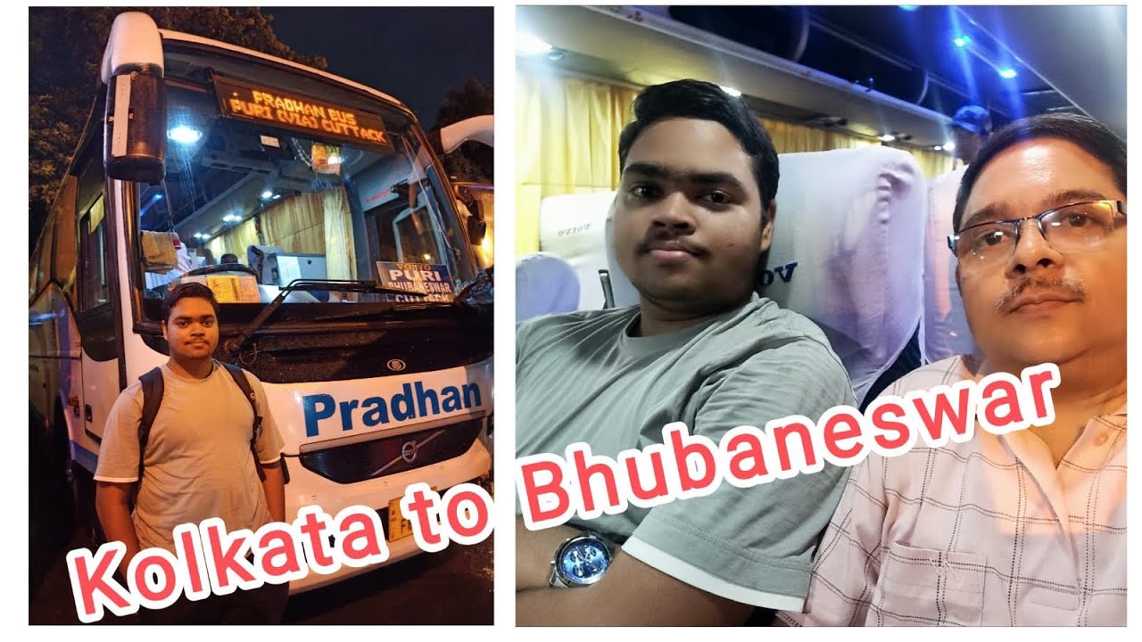Ep-1 Bhubaneswar Trip I Kolkata to Bhubaneswar by Volvo Bus of Pradhan Bus Service I 25-26 July 2025