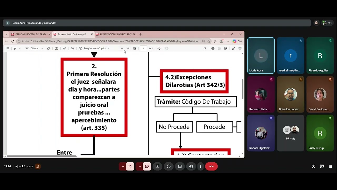 Derecho Procesal de Trabajo Noc E 26 02 2026