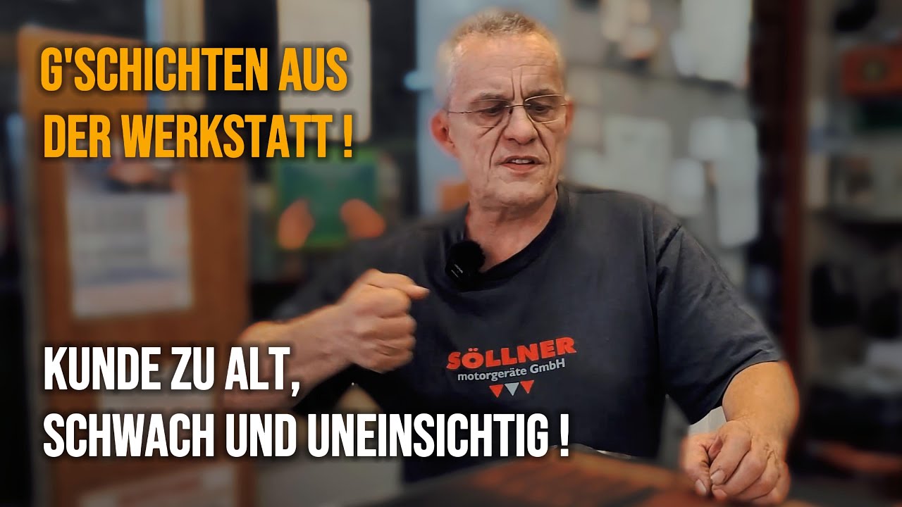 Kunde kann Motorsense nicht starten! Schwach, alt, uneinsichtig! #storytime #comedy #motorsense