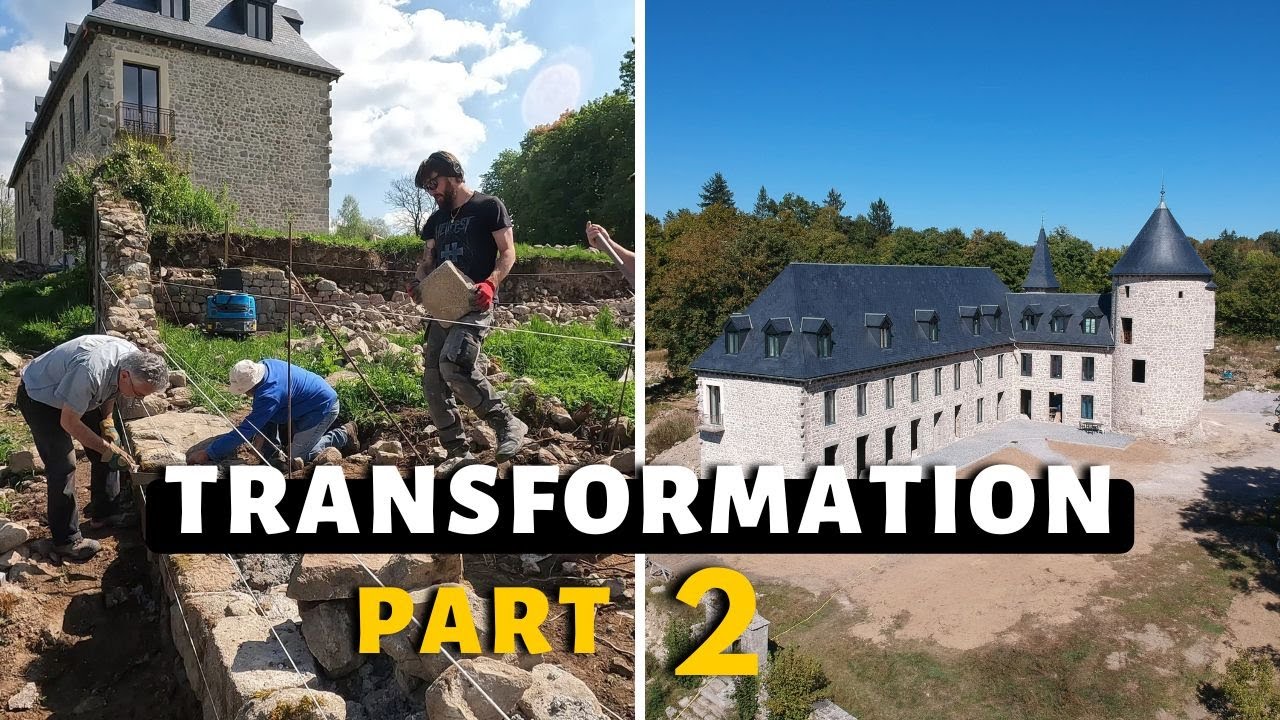 Ep 53. Timelapse 2022, Château en ruine abandonné pendant 20 ANS ➡ Hôtel 4 ⭐