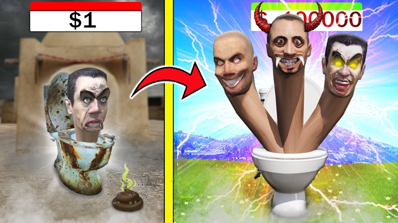 $1 থেকে $1000000 Skibidi Toilet এর সুইট আপগ্রেড ! GTA 5
