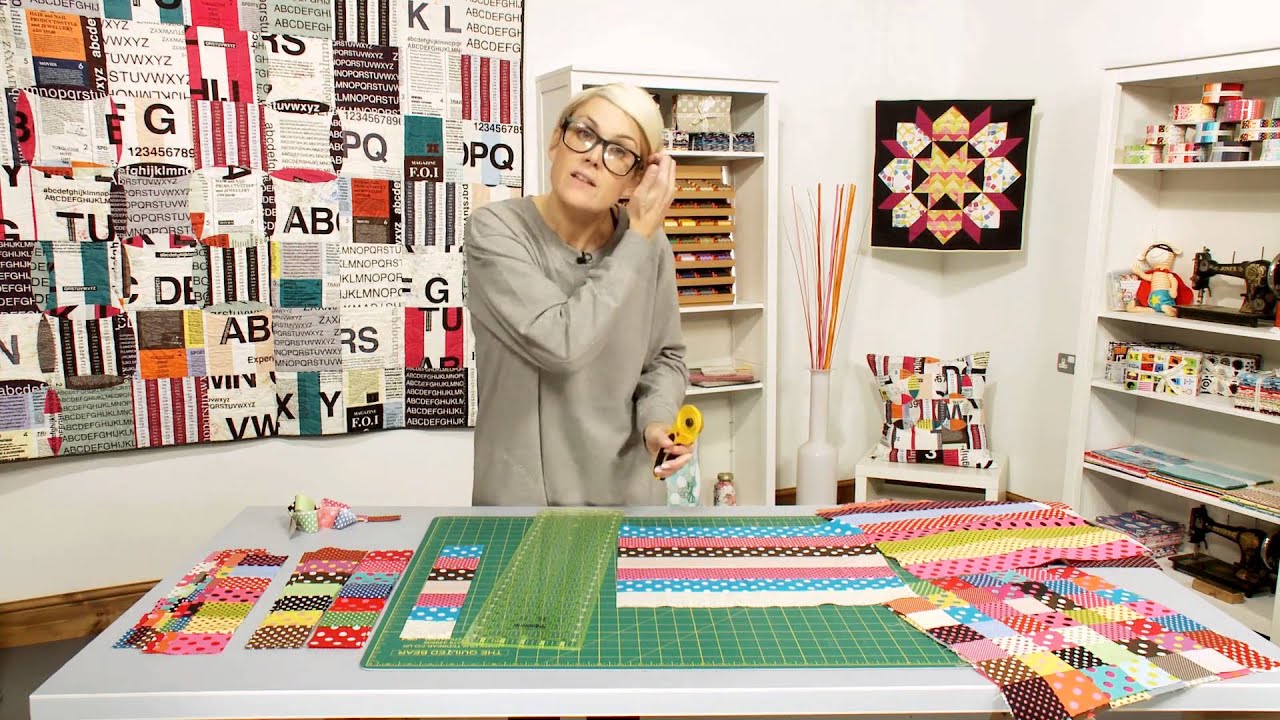 Quilt Monkey - Episode 301 - Easy, Strip Pieced Postage Stamp Quilt Block