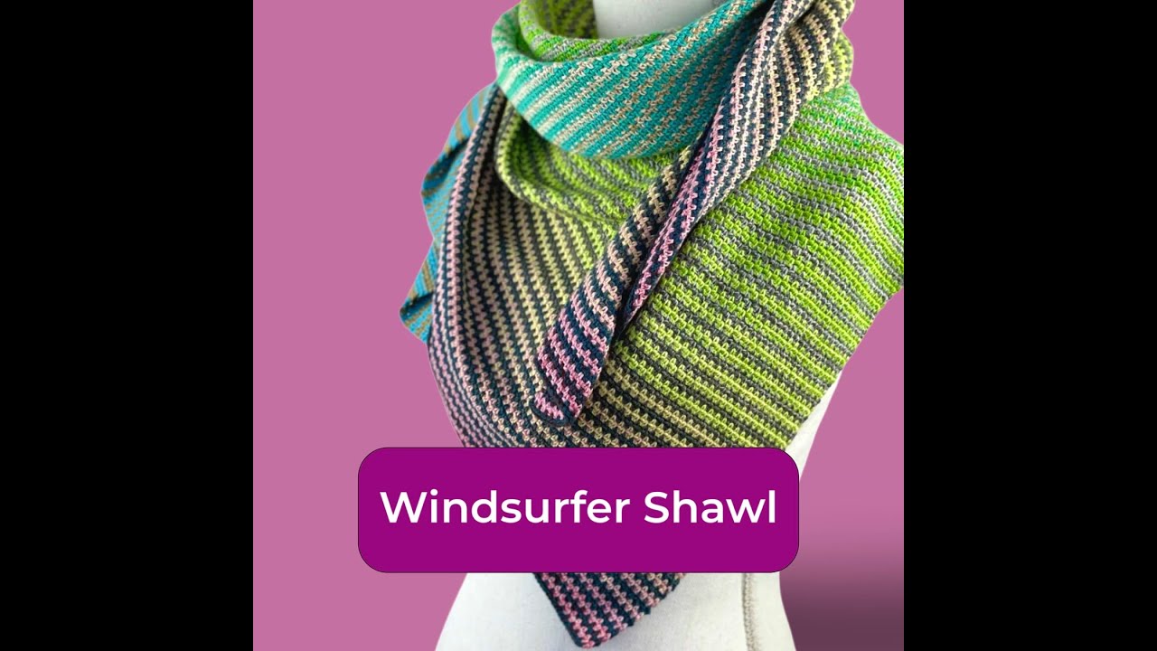 Windsurfer Shawl Crochet Tutorial | Mijo Crochet | Johanna Lindahl