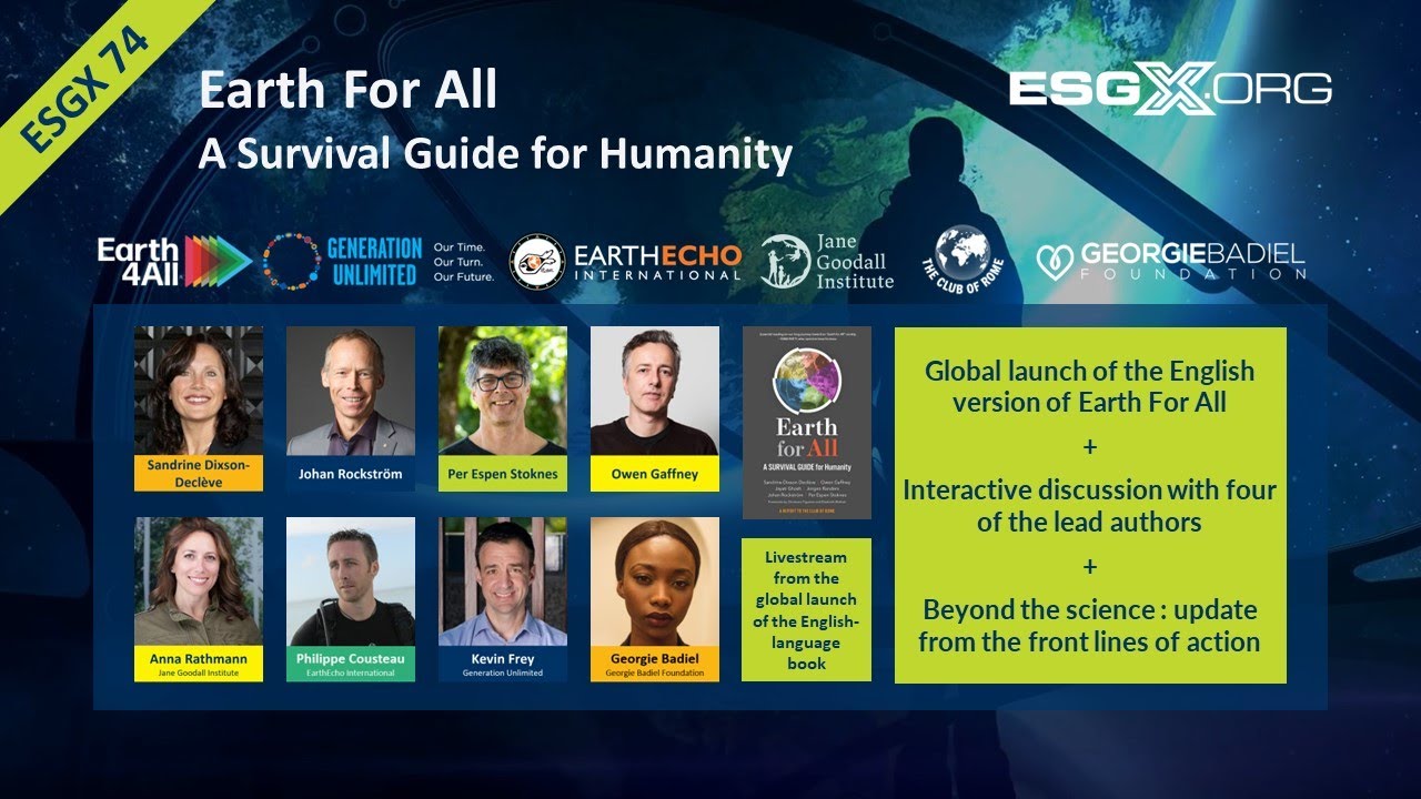 ESGX 74 Earth For All English language book launch