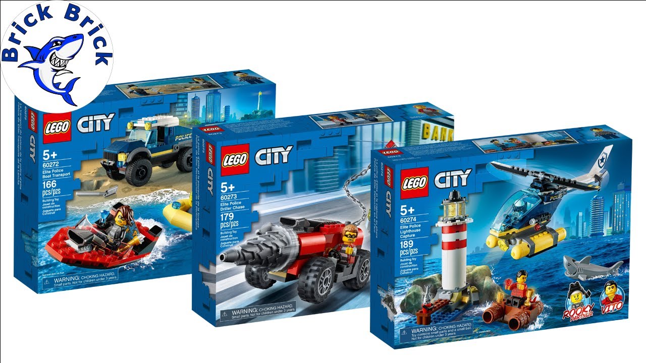 LEGO City Compilation All Elite Police 2020 sets - Speed Build Review