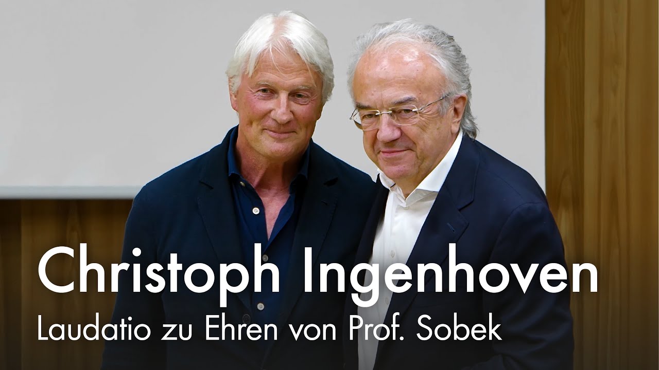 Abschiedsvorlesung Prof. Sobek – Laudatio von Christoph Ingenhoven