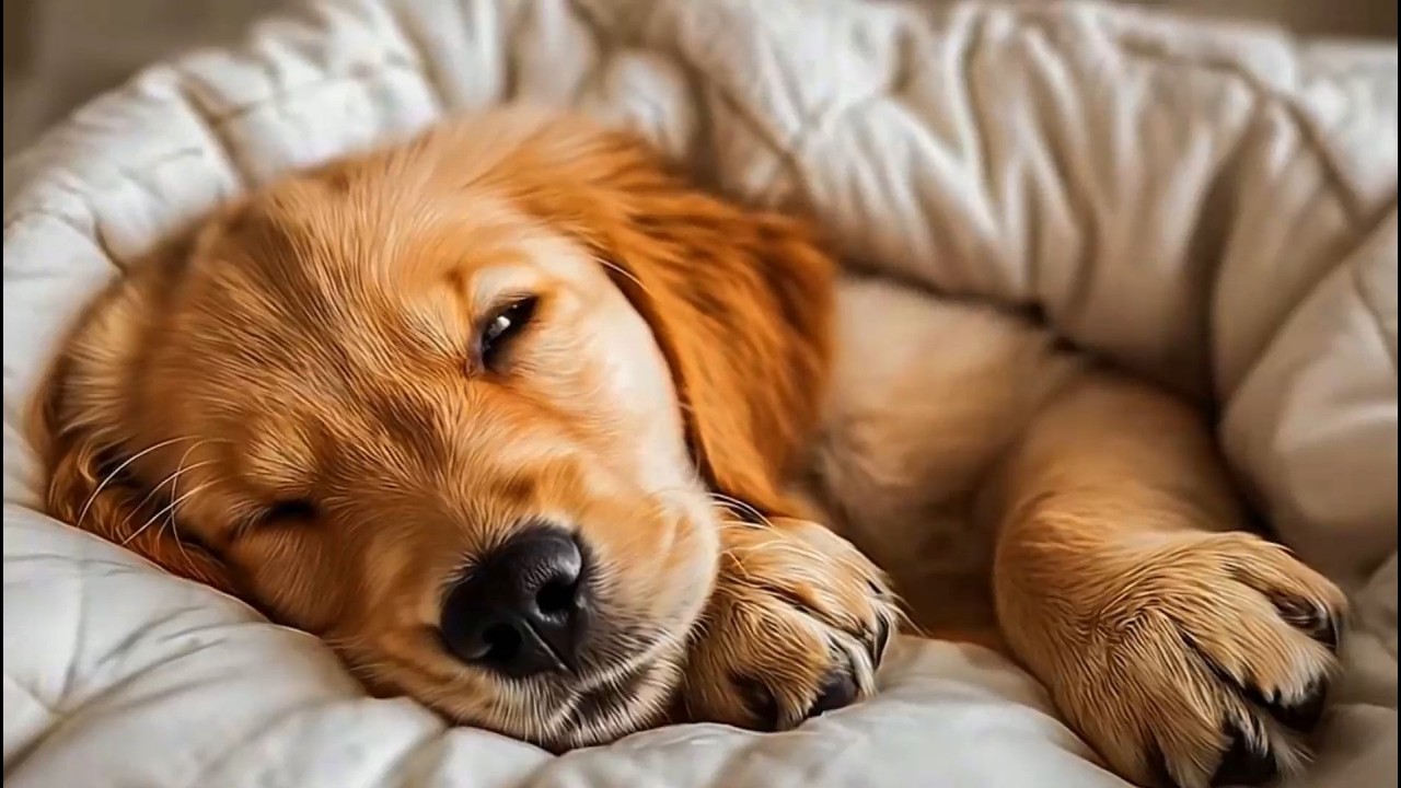 Soothing Puppy Sleeping Sounds 💤 | Relaxing Music for Pets & Humans