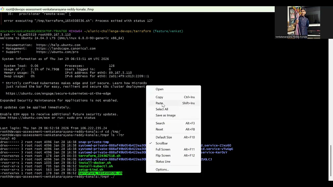 DevOps Stage 1 Part 1   VenkataNarayana Reddy Konala