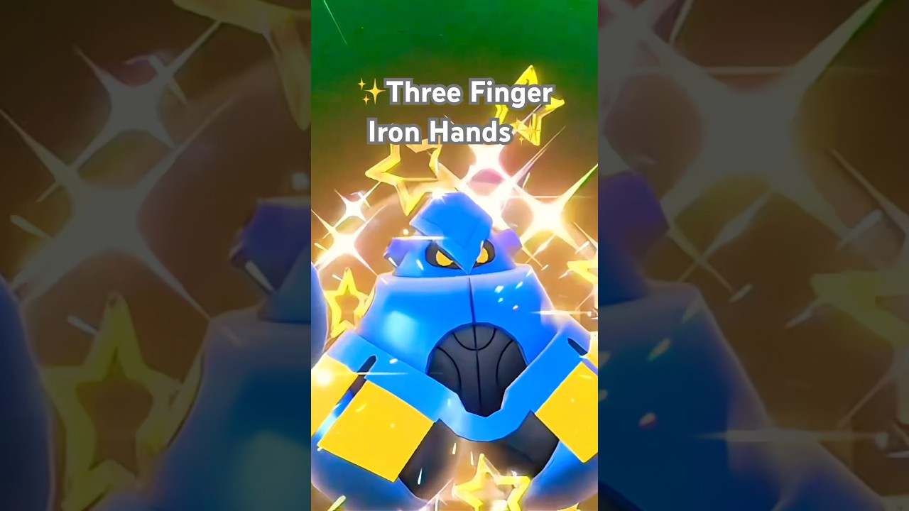 Shiny Three Finger Iron Hands in Pokémon Violet! 