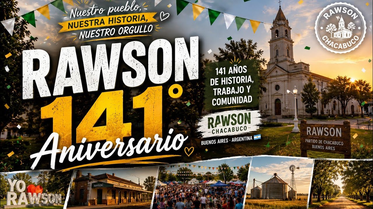 RAWSON: El pueblo ferroviario que festejó sus 141 años 🚂🎂 | Escapadas Buenos Aires
