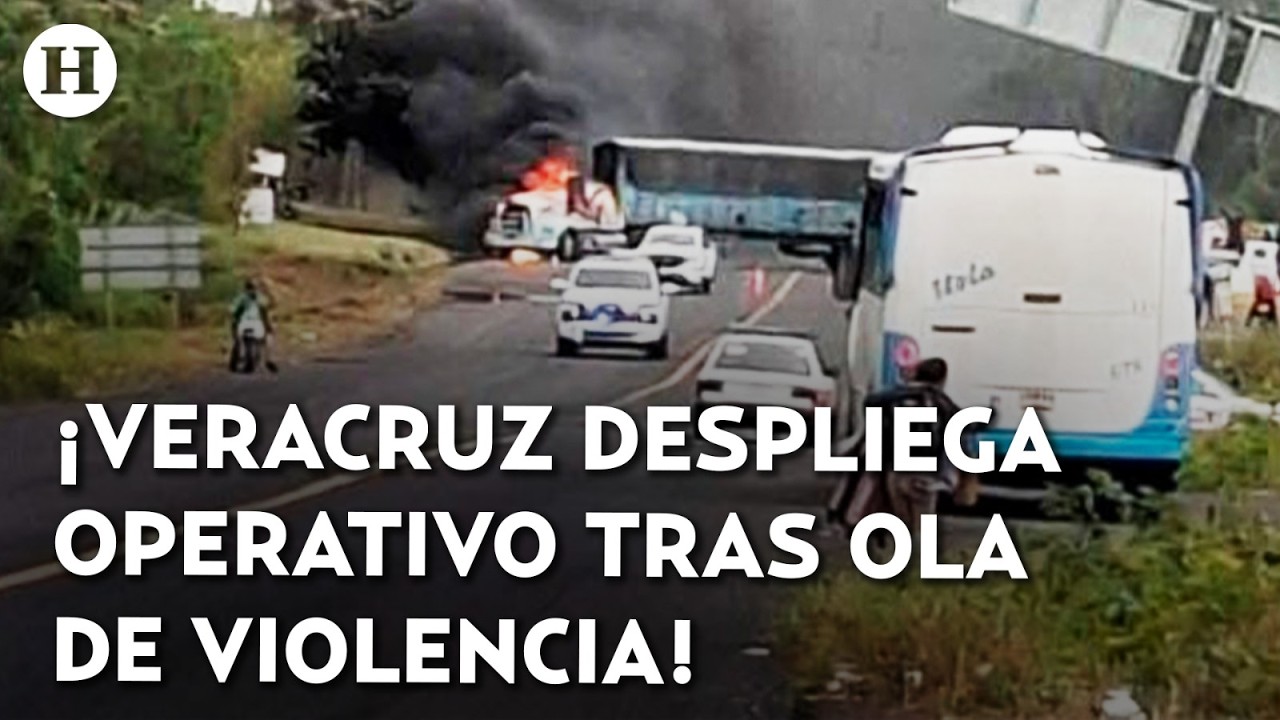 ¡Veracruz en llamas! Reportan bloqueos e incendios y columnas de humo negro por muerte de El Mencho
