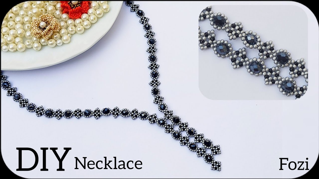 Black Beauty Necklace: Step-by-Step DIY Beaded Necklace Tutorial