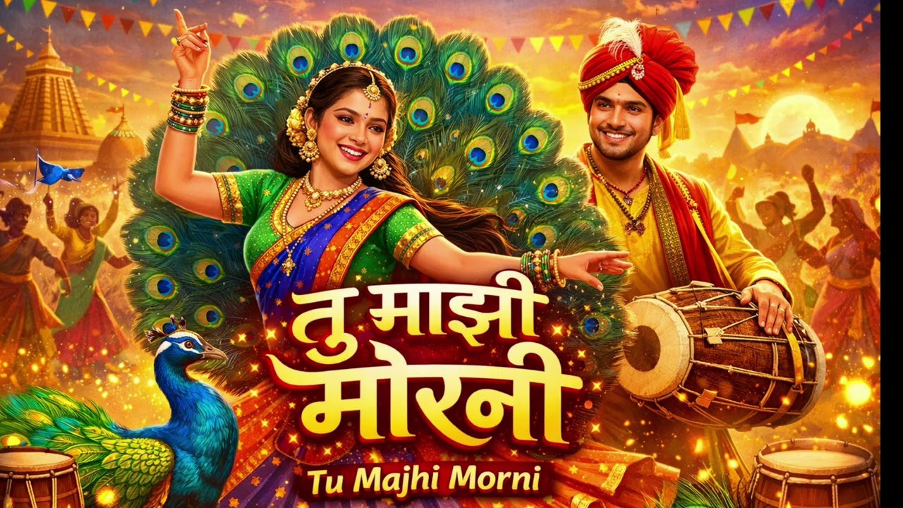 🎵 तु माझी मोरनी  | 💃 Marathi Dance Song 🦚 | Fun & Festive Folk Song 🎶