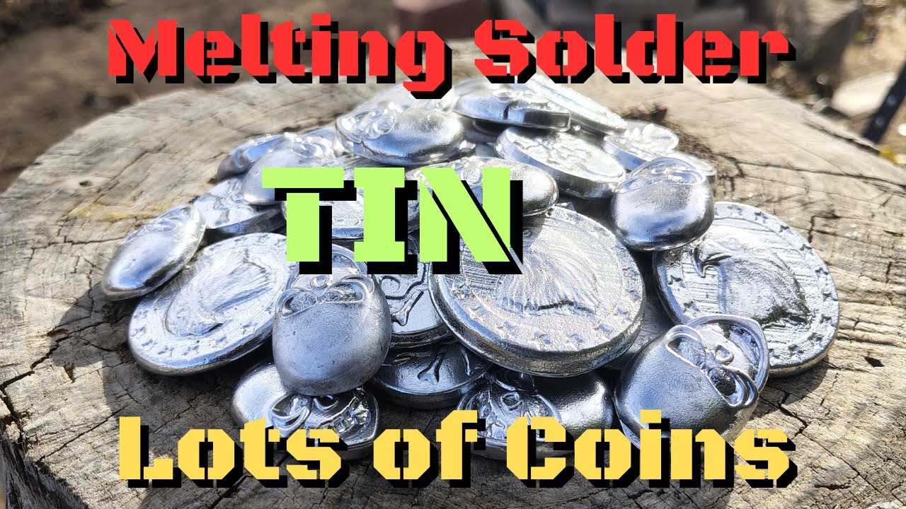 Melting Solder and casting Coins