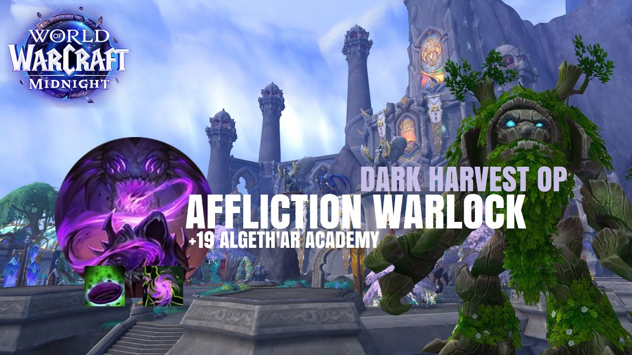 +19 Academy | Midnight Beta Affliction Warlock M+ ~ Spaming Seed