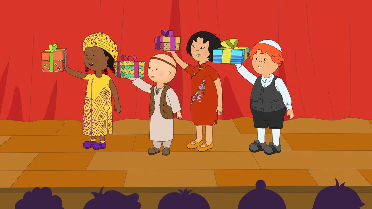 Espectáculo de vacaciones | Caillou Español Castellano - WildBrain | Caricaturas para niños