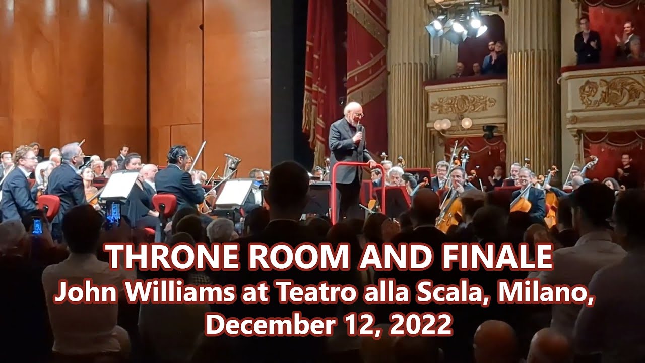Throne Room and Finale - John Williams at Teatro alla Scala, Milano, December 12, 2022