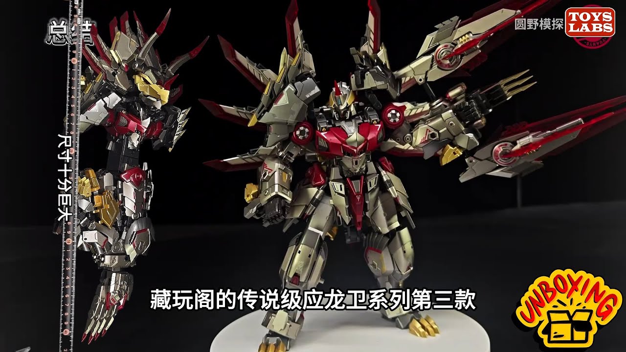 Unboxing review & deformable display CANG TOYS TA-LYL003 Breakhorn Longyan Combiner Trans Age