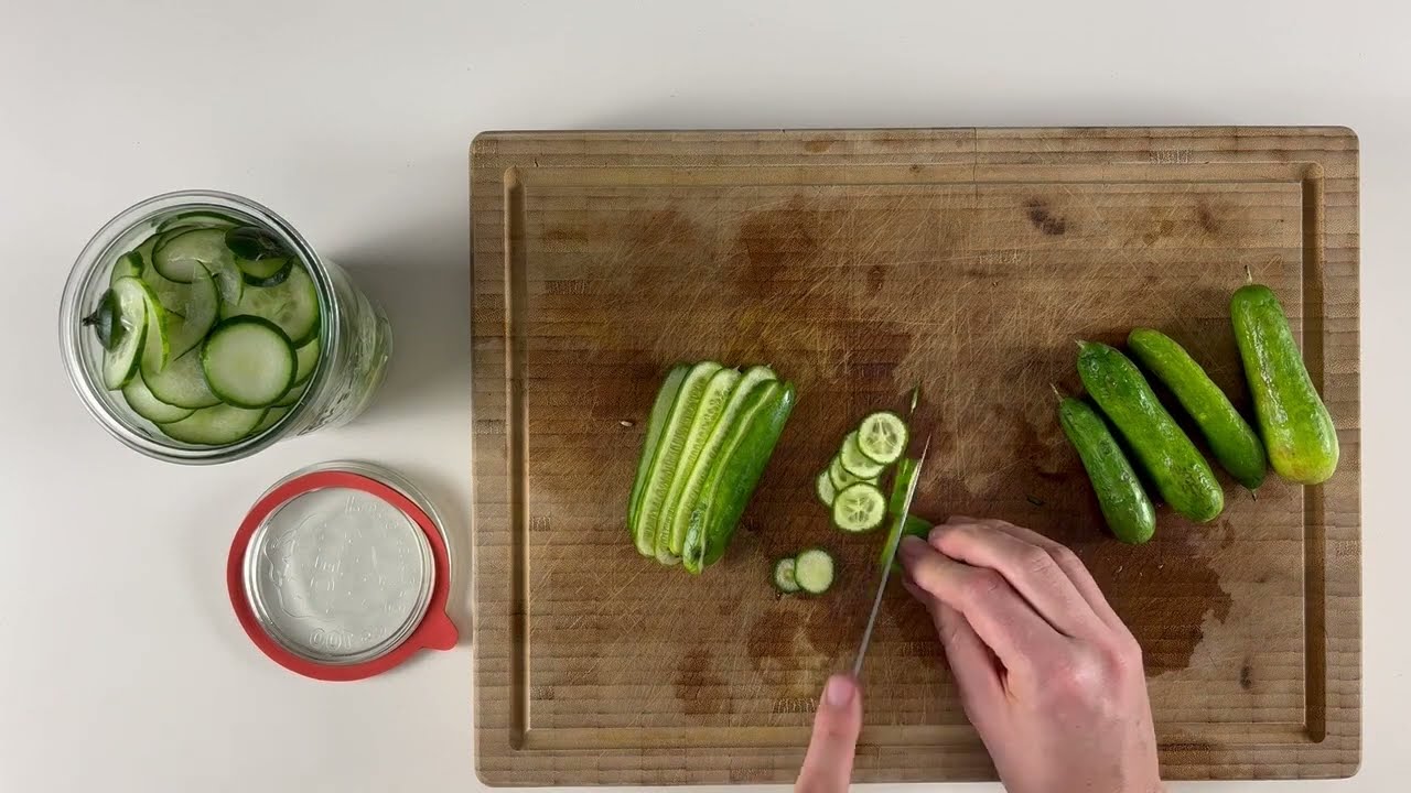 C&oacute;mo hacer PEPINOS AGRIDULCES CASEROS (receta alemana) 🥒 PEPINILLOS ENCURTIDOS al estilo alem&aacute;n