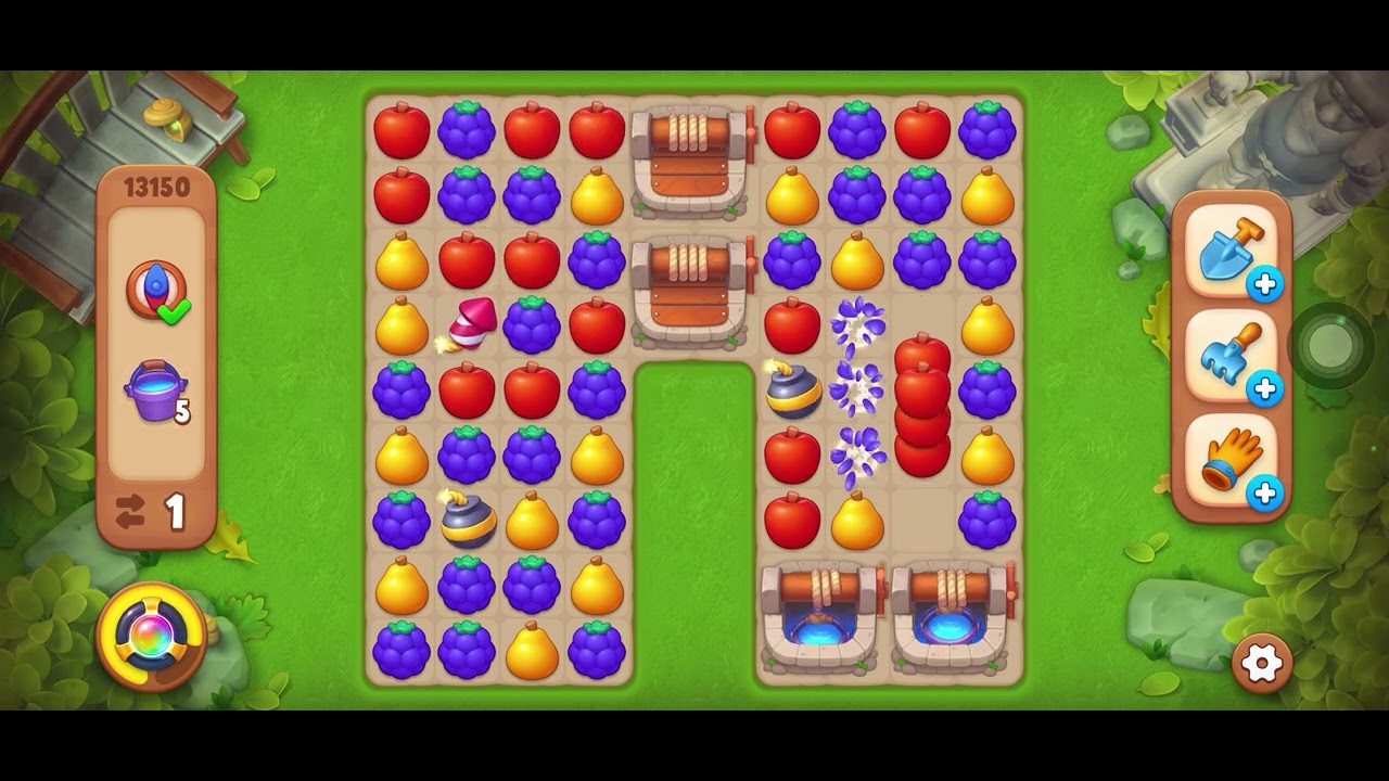 Bé Bột chơi game Gardenscapes (phần 31)