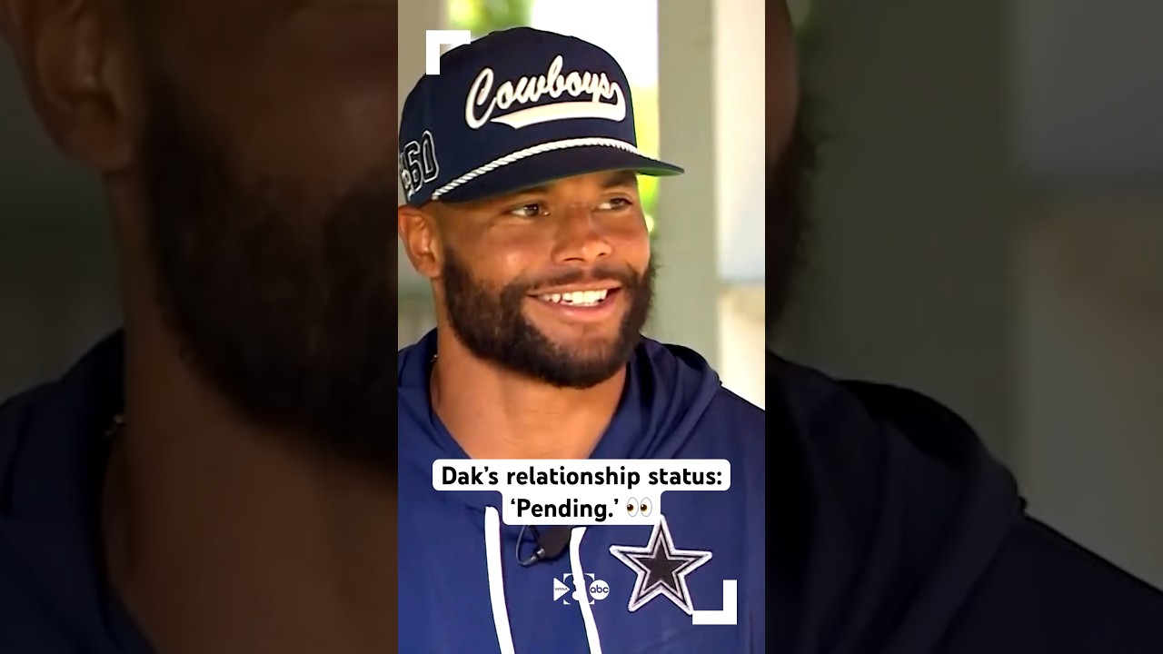 Dak Prescott on his relationships status: &ldquo;It is pending.&rdquo; 👀 #shortsfeed #dallas #dfw #cowboys