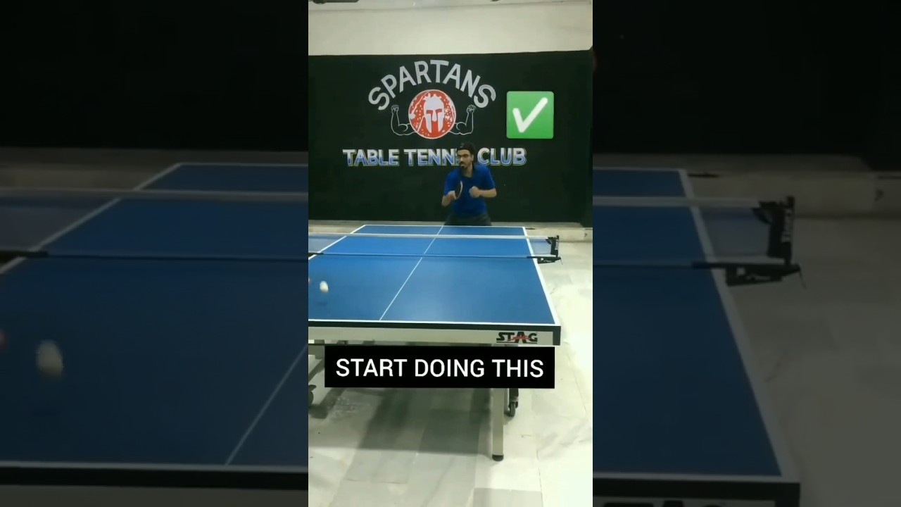 Avoid Hitting Flat Smash On Backspin Ball❌Instead Try Spinning It| #tabletennis #tutorial
