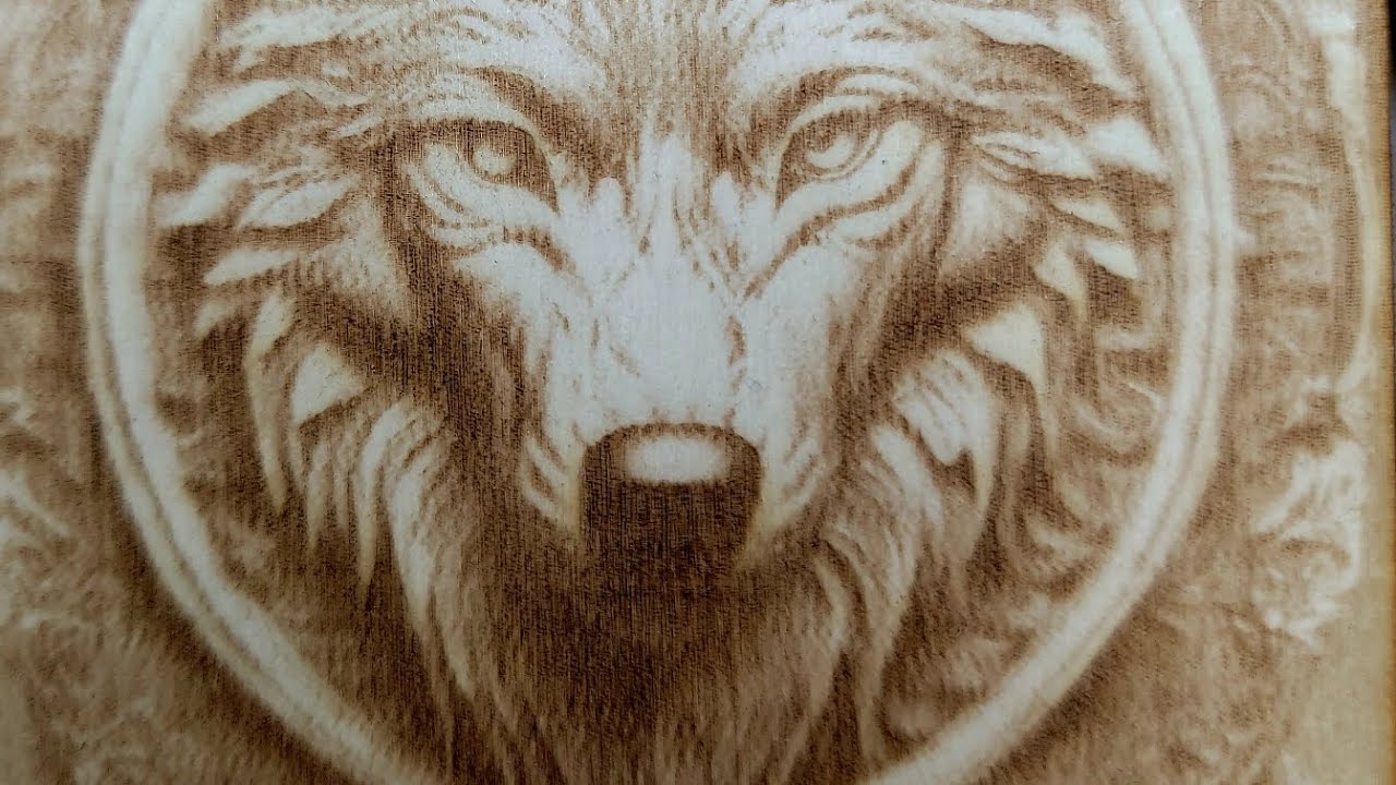 How to laser engrave 3D images on basswood!! Creality Falcon 10w diode laser. Greyscale Image mode!