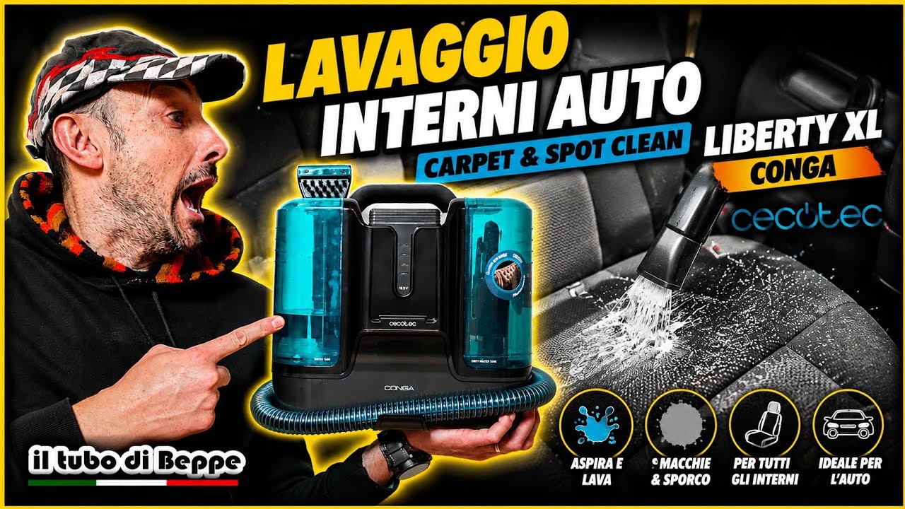 Pulizia e lavaggio interni auto e non solo con Carpet&Spot Clean Liberty Cecotec #cardetailing