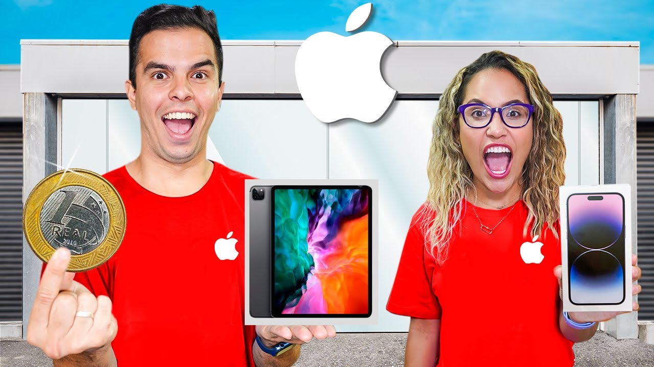 ABRIMOS UMA APPLE STORE QUE CUSTA APENAS 1 REAL! - INACREDITÁVEL!