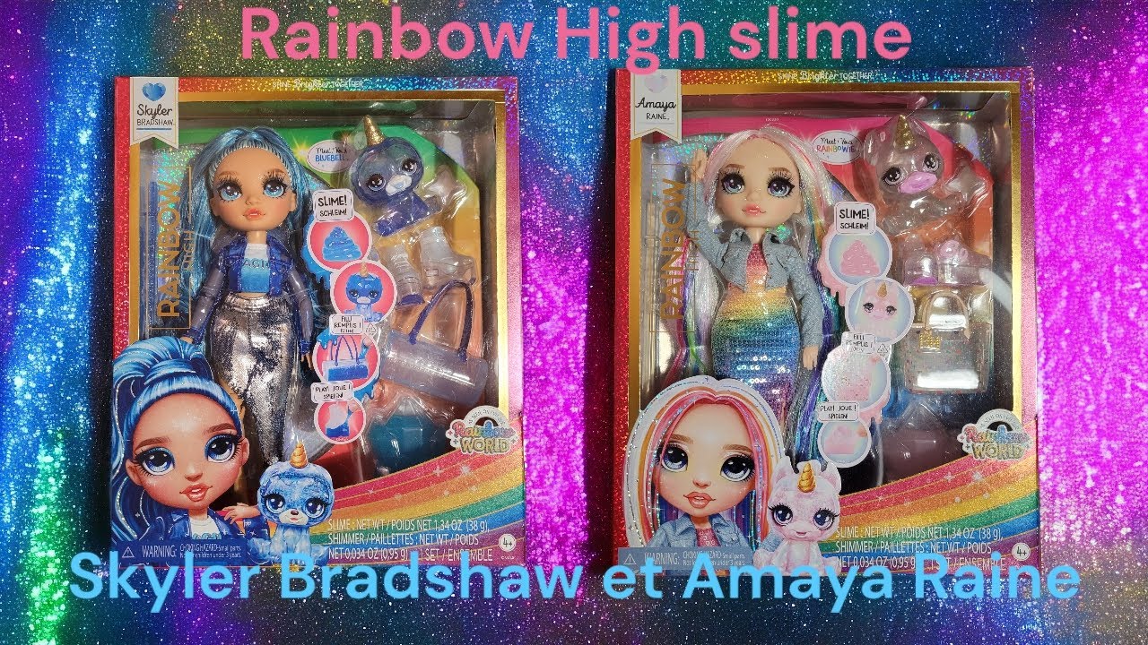 Rainbow High Slime Skyler Bradshaw et Amaya Raine review.
