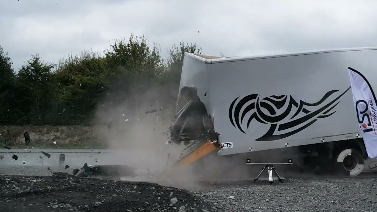 Crash-test of TiSO SHALLOW ROAD BLOCKER (ISO 22343-12023)