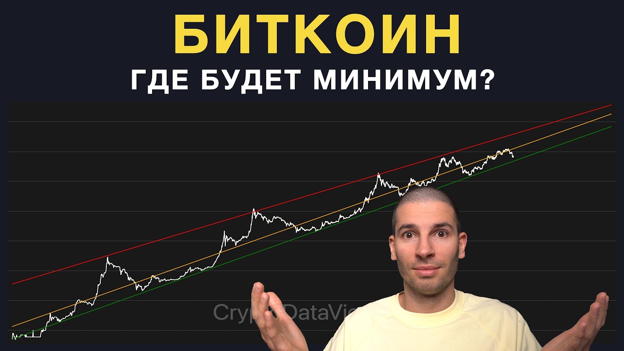 Где будет минимум стоимости биткоина? Модель степенного закона